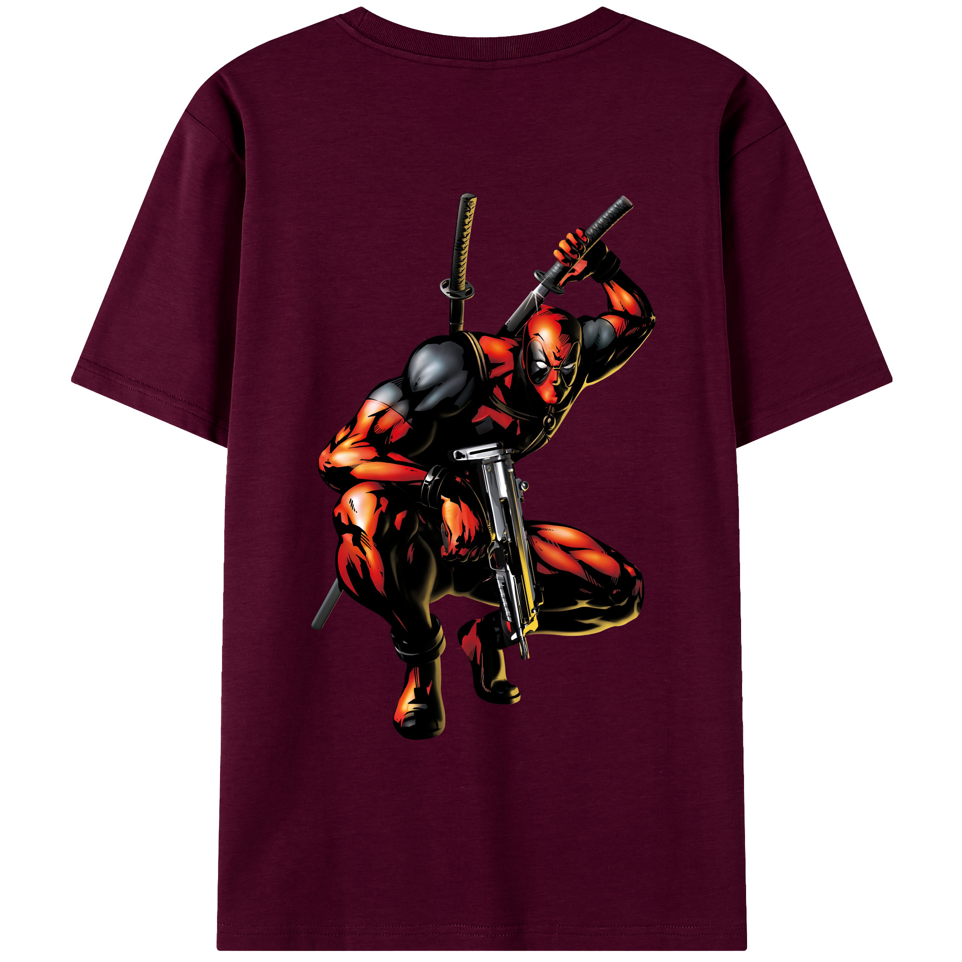 （画像用） Deadpool デッドプール レディース半袖Tシャツ(バックプリント)